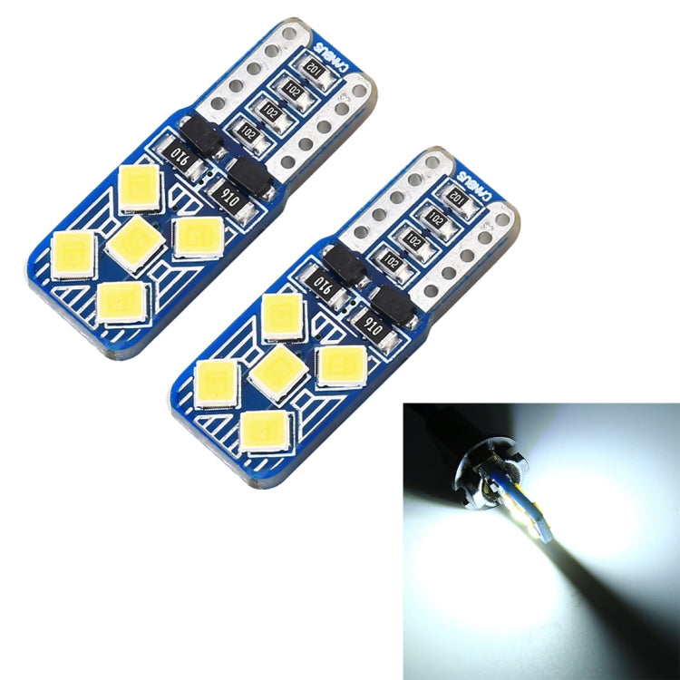 2 PCS T10 / W5W / 168 DC12V 1.8W 6000K 130LM 10LEDs SMD-2835 Car Reading Lamp Clearance Light, with Decoder - Clearance Lights by PMC TechLife | Online Shopping South Africa | PMC TechLife | Buy Now Pay Later Mobicred
