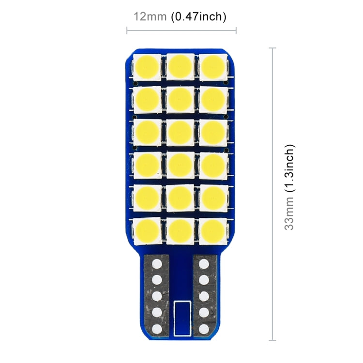 2 PCS T10 / W5W / 168 DC12V 1.8W 6000K 140LM 18LEDs SMD-3030 Car Reading Lamp Clearance Light, with Decoder - Clearance Lights by PMC TechLife | Online Shopping South Africa | PMC TechLife | Buy Now Pay Later Mobicred