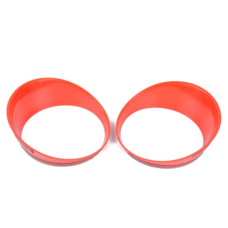 Car Mesh Grille Grill Insert + Headlight Turn Light Cover Trim for Jeep Wrangler JL 2018-2019(Red) - Lamp Decoration by PMC TechLife | Online Shopping South Africa | PMC TechLife | Buy Now Pay Later Mobicred