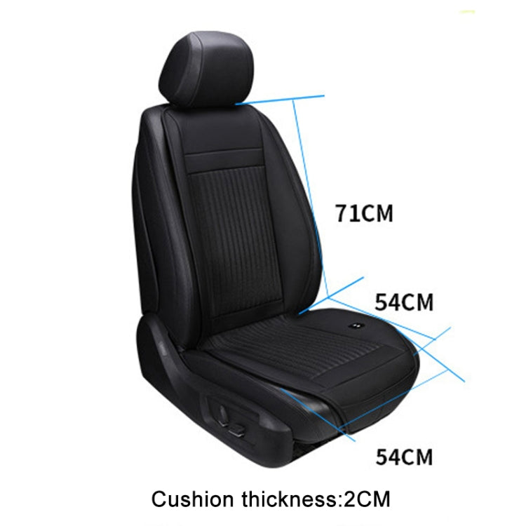 Car 12V Cushion Summer USB Breathable Ice Silk Seat Cover, Eight Fans + Ventilation and Refrigeration (Black) - Seat Accessories by PMC TechLife | Online Shopping South Africa | PMC TechLife | Buy Now Pay Later Mobicred
