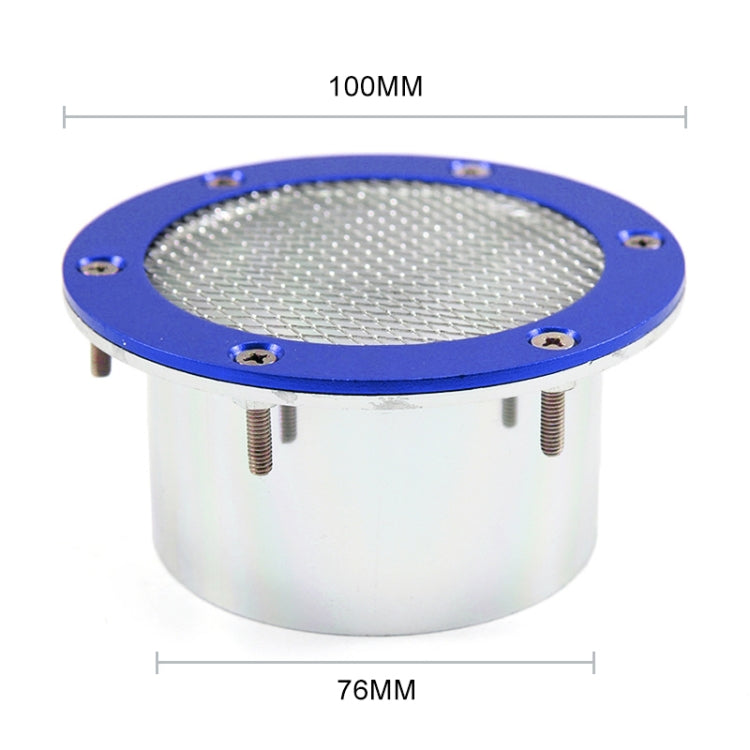 XH-UN017 Car Universal Modified Aluminum Air Inlet Decoration (Blue) - Air Intake System by PMC TechLife | Online Shopping South Africa | PMC TechLife | Buy Now Pay Later Mobicred