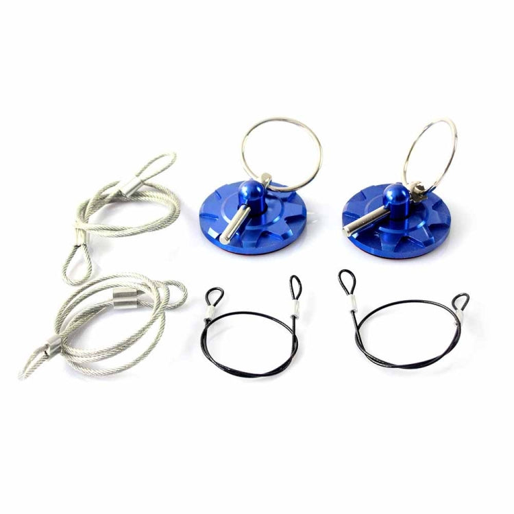 XH-6049 Car Universal Modified Racing Punch-free Aluminum Engine Hood Lock Cover(Blue) - Locks & Hasps by PMC TechLife | Online Shopping South Africa | PMC TechLife | Buy Now Pay Later Mobicred