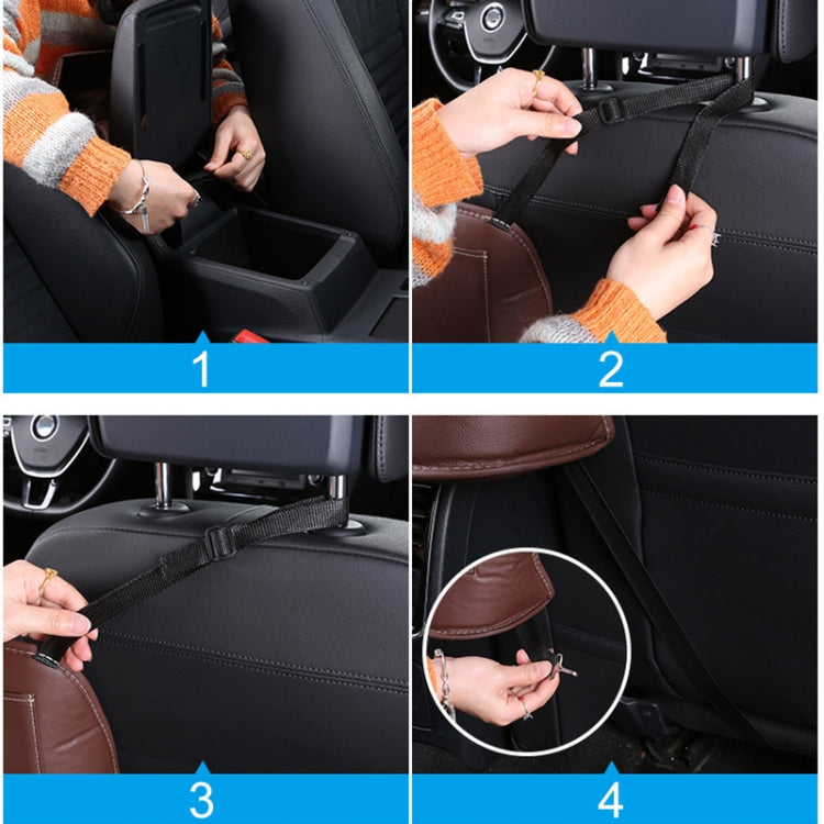 Car Front Seat Hanging Bag Paper Towel / Water Cup Storage Bag(Brown) - free shipping - PMC Jewellery - Order now!