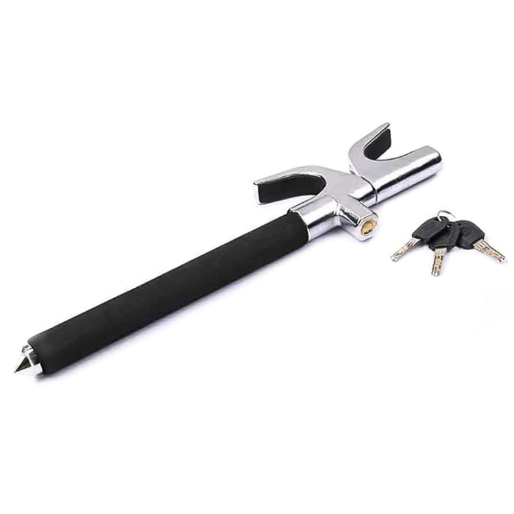 Car Adjustable Telescopic U Shape Steering Wheel Lock Anti-theft Cipher Lock with Safety Hammer - free shipping - PMC TechLife - Order now!