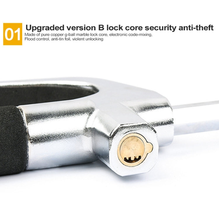 Car Adjustable Telescopic U Shape Steering Wheel Lock Anti-theft Cipher Lock with Safety Hammer - free shipping - PMC TechLife - Order now!