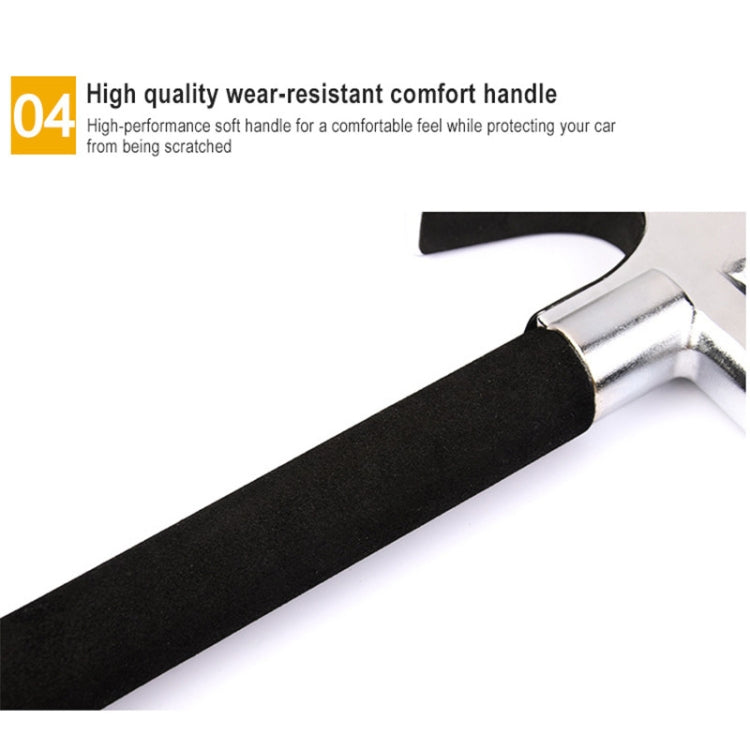 Car Adjustable Telescopic U Shape Steering Wheel Lock Anti-theft Cipher Lock with Safety Hammer - free shipping - PMC TechLife - Order now!