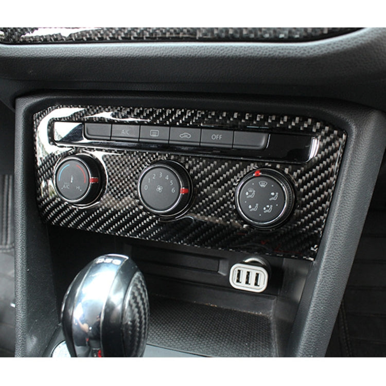 Car Carbon Fiber Air Conditioning Panel Decorative Sticker for Volkswagen Tiguan L, Low Configuration - Car Interior Mouldings by PMC TechLife | Online Shopping South Africa | PMC TechLife | Buy Now Pay Later Mobicred