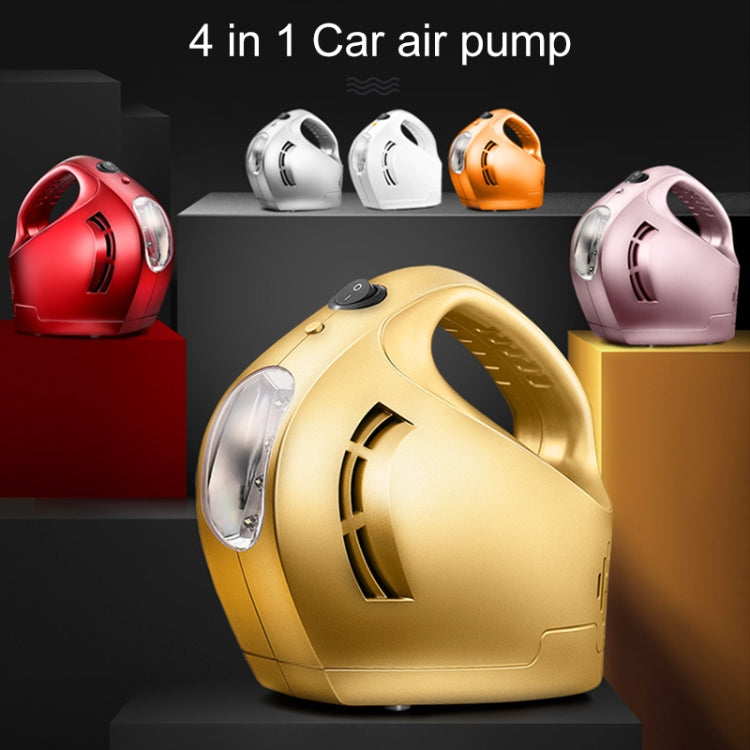 DC 12V 100W Four In One Portable  Car Tire Pump Inflatable Pump(Rose Gold) - Inflatable Pump by PMC TechLife | Online Shopping South Africa | PMC TechLife