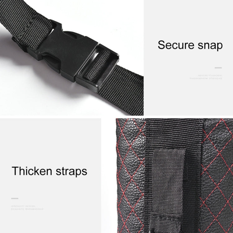 Car Back Seat Hook Garbage Can Car Storage Box (Beige) - Seat Accessories by PMC Jewellery | Online Shopping South Africa | PMC Jewellery | Buy Now Pay Later Mobicred