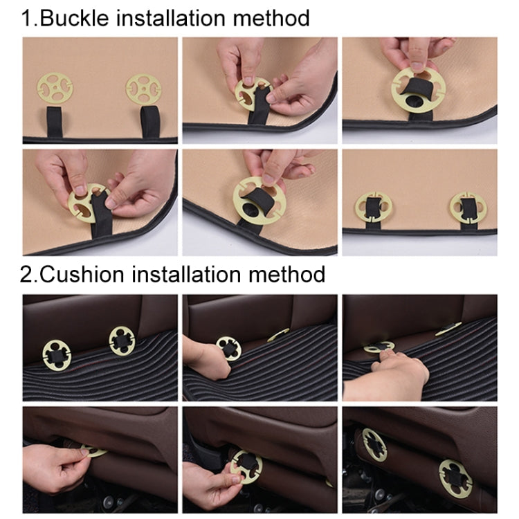 3 in 1 Car Seat Cushion Free Binding Half Inclusive Seat Mat Set (Black) - Seat Accessories by PMC TechLife | Online Shopping South Africa | PMC TechLife | Buy Now Pay Later Mobicred