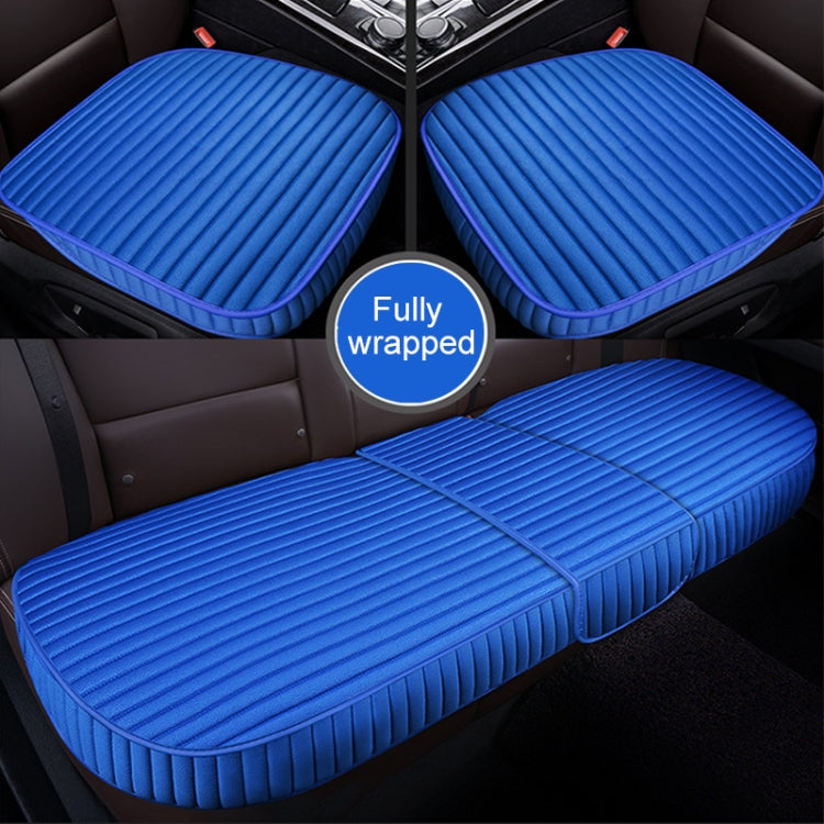 3 in 1 Car Seat Cushion Free Binding All Inclusive Seat Mat Set (Blue) - Seat Accessories by PMC TechLife | Online Shopping South Africa | PMC TechLife | Buy Now Pay Later Mobicred