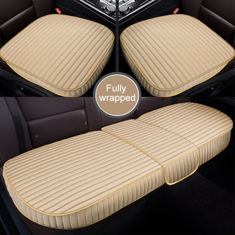 3 in 1 Car Seat Cushion Free Binding All Inclusive Seat Mat Set (Beige) - free shipping - PMC TechLife - Order now!