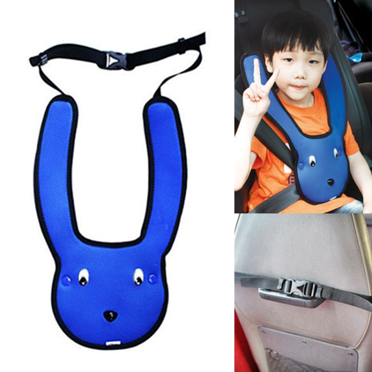 Car Child Rabbit Double Shoulder Seat Belt Adjuster (Blue) - free shipping - PMC Jewellery - Order now!