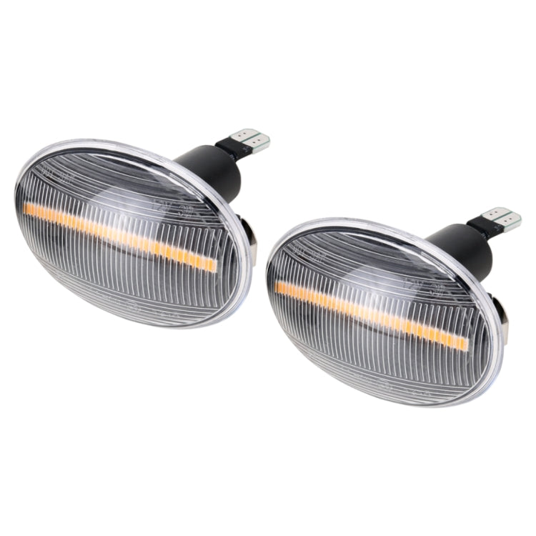 2 PCS DC12V / 3W Car LED Dynamic Blinker Side Lights Flowing Water Turn Signal Light for BMW Mini Cooper, Amber Light(Transparent) - Arrow Turn Lights by PMC TechLife | Online Shopping South Africa | PMC TechLife | Buy Now Pay Later Mobicred