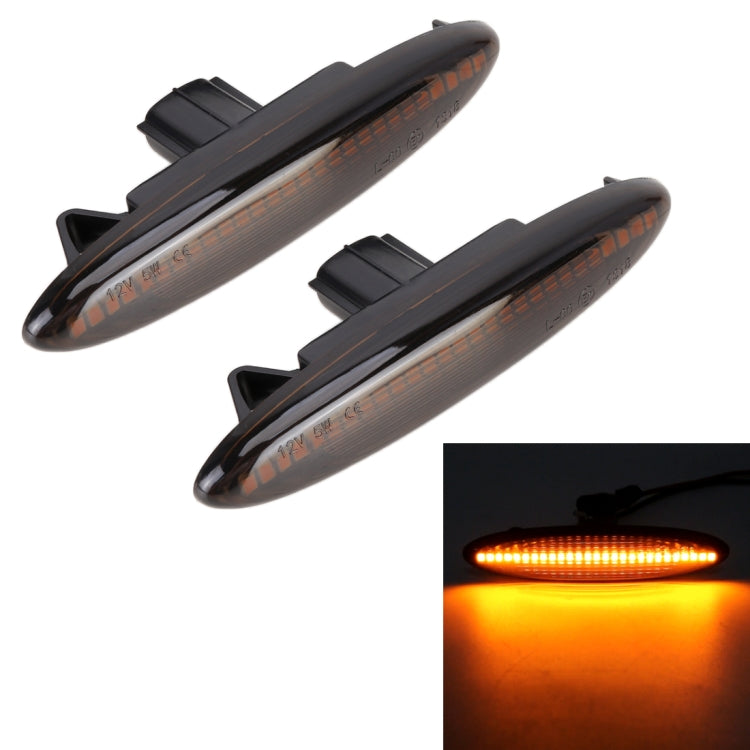 2 PCS DC12V / 5W Car LED Dynamic Blinker Side Lights Flowing Water Turn Signal Light for Lexus, Amber Light (Black) - free shipping - PMC TechLife - Order now!
