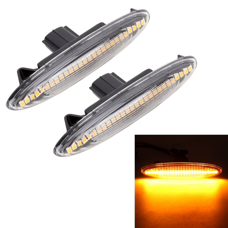 2 PCS DC12V / 5W Car LED Dynamic Blinker Side Lights Flowing Water Turn Signal Light for Lexus, Amber Light (Transparent) - free shipping - PMC TechLife - Order now!