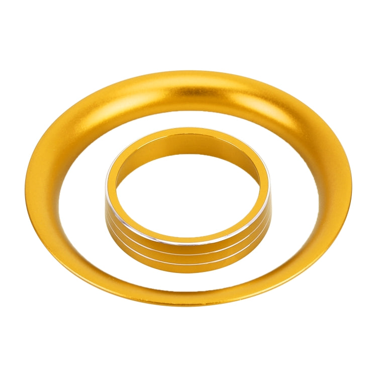 8 PCS Car Aluminum Alloy Air Conditioner Knob Case and Base for Honda XR-V (Gold) - Decoration Rings by PMC TechLife | Online Shopping South Africa | PMC TechLife | Buy Now Pay Later Mobicred