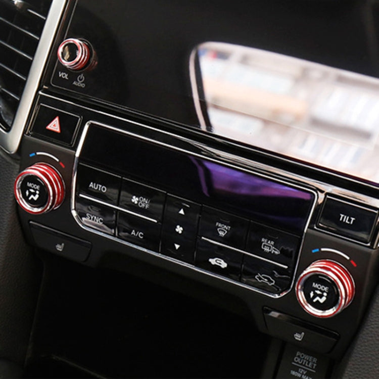 3 PCS Car Metal Air Conditioner Knob Case for Honda AVANCIER / URV (Red) - Decoration Rings by PMC TechLife | Online Shopping South Africa | PMC TechLife | Buy Now Pay Later Mobicred