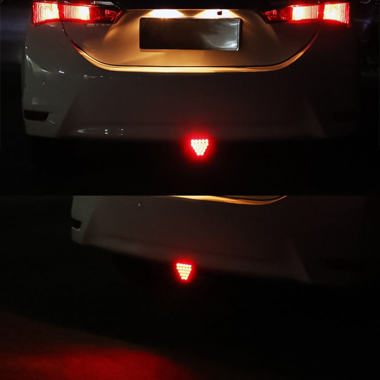 DC12V 1W Car Triangle Highlight Brake Lights Reversing Light with 20LEDs SMD-3528 (Transparent) - Brake Lights by PMC TechLife | Online Shopping South Africa | PMC TechLife | Buy Now Pay Later Mobicred