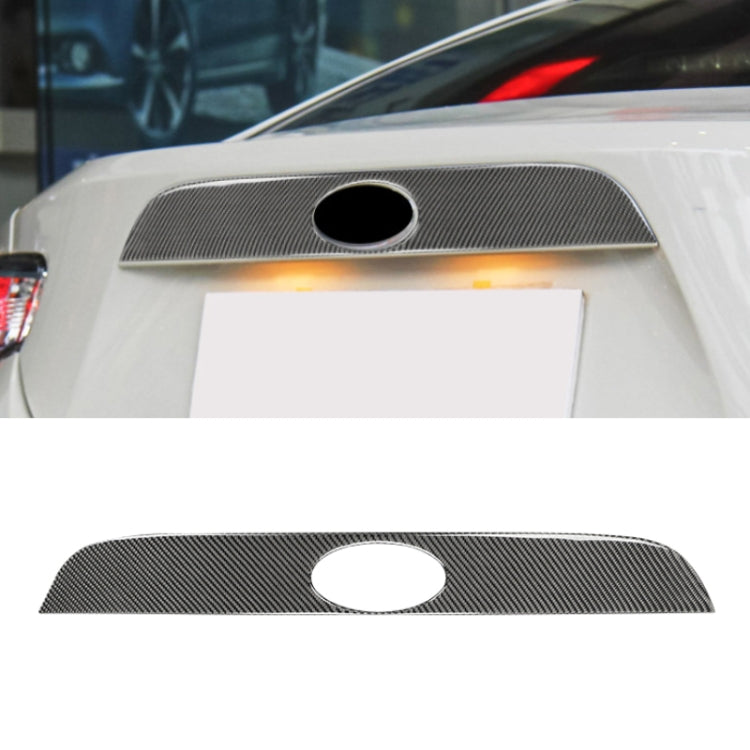 Car Carbon Fiber Rear Logo Decorative Strip for Subaru BRZ / Toyota 86 2013-2020, Left and Right Drive Universal(Black) - Car Interior Mouldings by PMC TechLife | Online Shopping South Africa | PMC TechLife | Buy Now Pay Later Mobicred