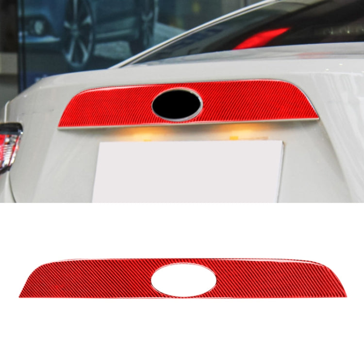 Car Carbon Fiber Rear Logo Decorative Strip for Subaru BRZ / Toyota 86 2013-2020, Left and Right Drive Universal(Red) - Car Interior Mouldings by PMC TechLife | Online Shopping South Africa | PMC TechLife | Buy Now Pay Later Mobicred