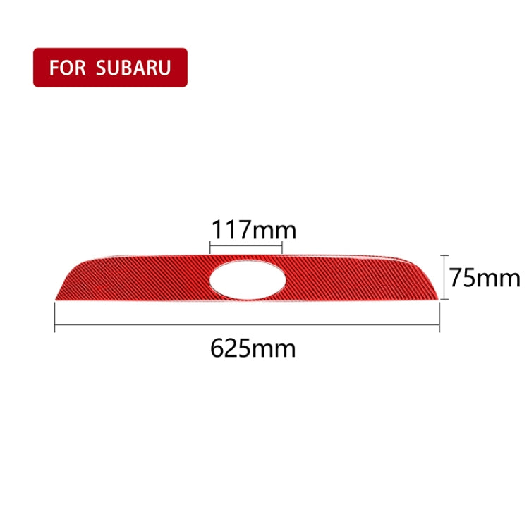 Car Carbon Fiber Rear Logo Decorative Strip for Subaru BRZ / Toyota 86 2013-2020, Left and Right Drive Universal(Red) - Car Interior Mouldings by PMC TechLife | Online Shopping South Africa | PMC TechLife | Buy Now Pay Later Mobicred