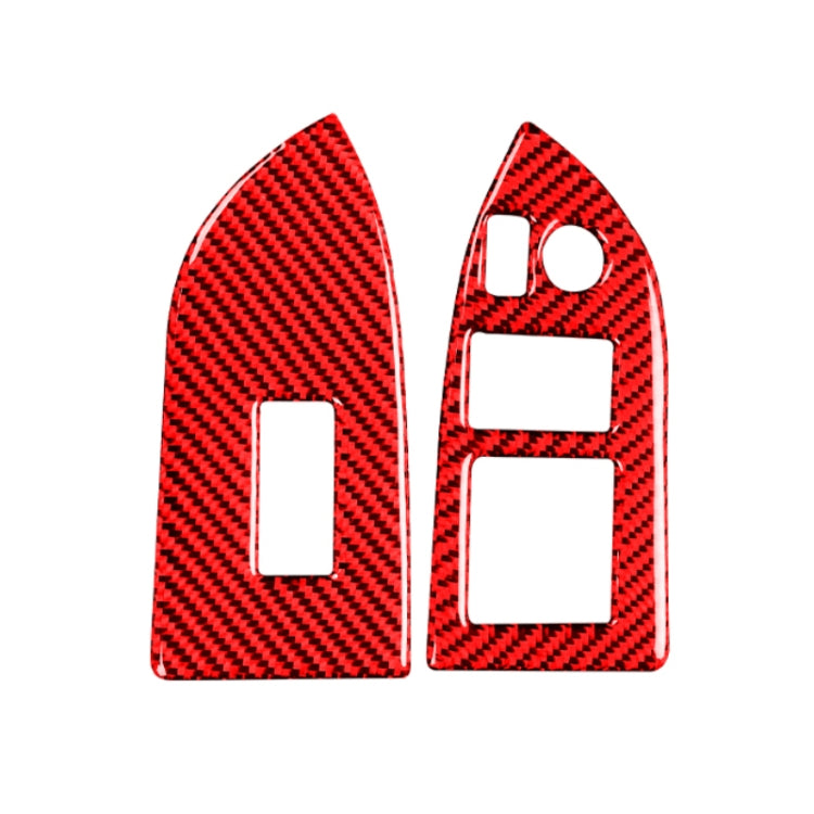 Car Carbon Fiber Window Glass Lifting Panel Decorative Sticker for Subaru BRZ / Toyota 86 2013-2017, Right Drive (Red) - Car Interior Mouldings by PMC TechLife | Online Shopping South Africa | PMC TechLife | Buy Now Pay Later Mobicred