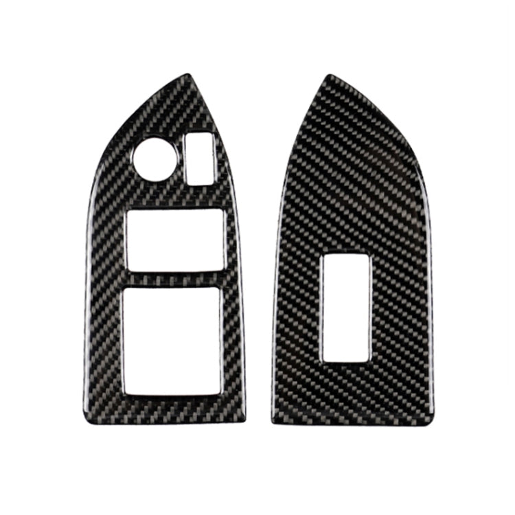 Car Carbon Fiber Window Glass Lifting Panel Decorative Sticker for Subaru BRZ / Toyota 86 2013-2017, Left Drive (Black) - Car Interior Mouldings by PMC TechLife | Online Shopping South Africa | PMC TechLife | Buy Now Pay Later Mobicred