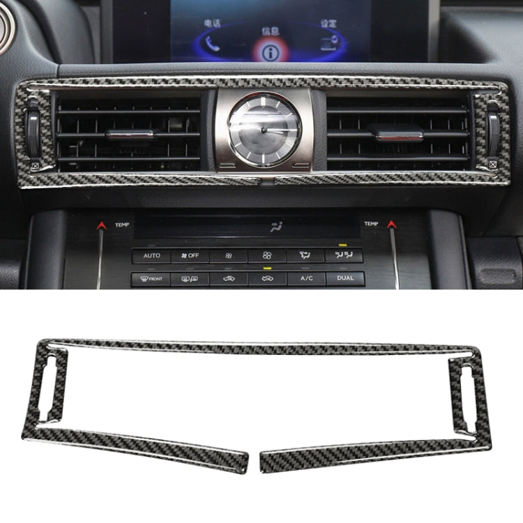 Car Carbon Fiber Central Control Air Outlet Decorative Sticker for Lexus IS250 2013-, Left Drive - Car Interior Mouldings by PMC TechLife | Online Shopping South Africa | PMC TechLife | Buy Now Pay Later Mobicred
