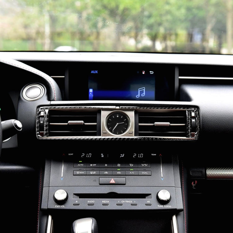 Car Carbon Fiber Central Control Air Outlet Decorative Sticker for Lexus IS250 2013-, Left Drive - Car Interior Mouldings by PMC TechLife | Online Shopping South Africa | PMC TechLife | Buy Now Pay Later Mobicred