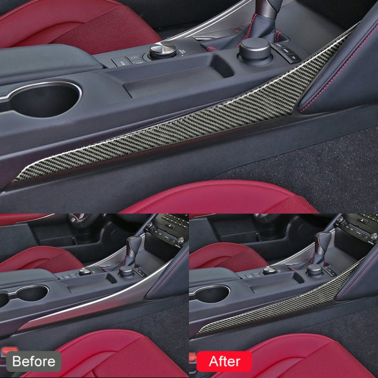 Car Carbon Fiber Gear Position Side Decorative Strip for Lexus IS250 2013-, Left Drive - Car Interior Mouldings by PMC TechLife | Online Shopping South Africa | PMC TechLife | Buy Now Pay Later Mobicred