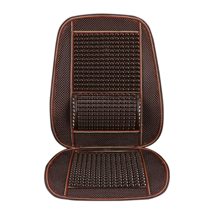 Car Seat Covers Summer Cool Imitation Wooden Beads Ventilation Breathable Seat Cushion(Beige) - Seat Accessories by PMC TechLife | Online Shopping South Africa | PMC TechLife | Buy Now Pay Later Mobicred