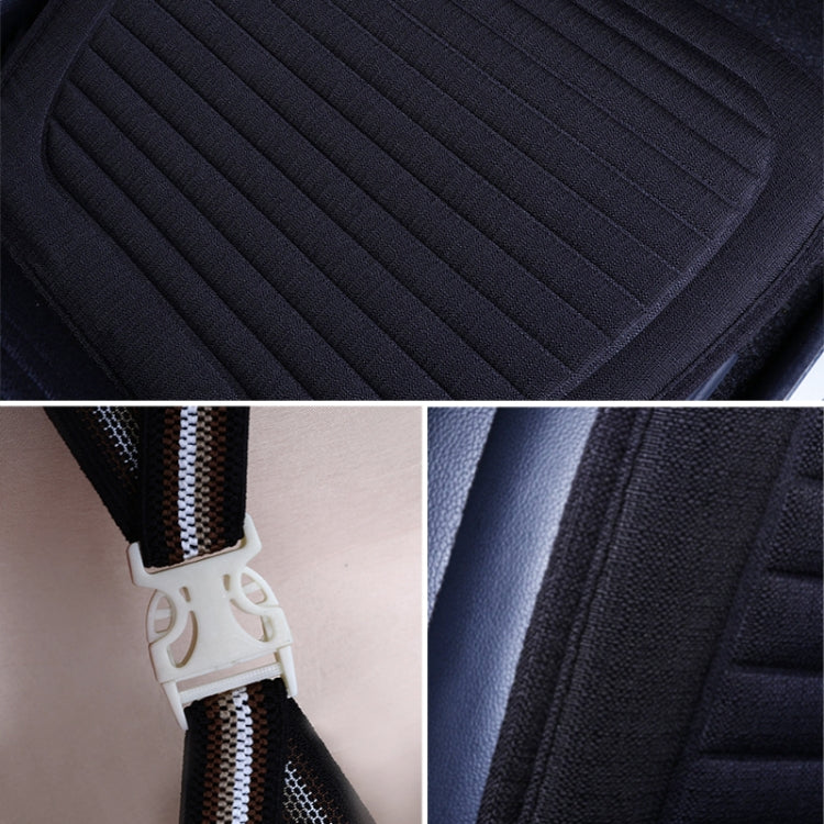 Car Four Seasons Linen Fabric Front Seat Cushion (Beige) - Seat Accessories by PMC Jewellery | Online Shopping South Africa | PMC Jewellery | Buy Now Pay Later Mobicred