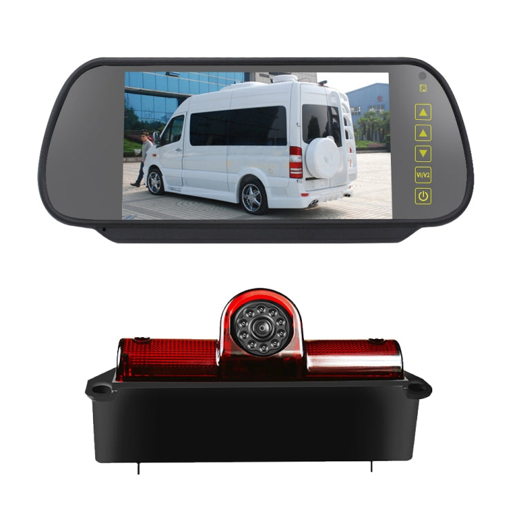 PZ467 Car Waterproof 170 Degree Brake Light View Camera + 7 inch Rearview Monitor for Chevrolet - Rear View Cameras by PMC TechLife | Online Shopping South Africa | PMC TechLife | Buy Now Pay Later Mobicred