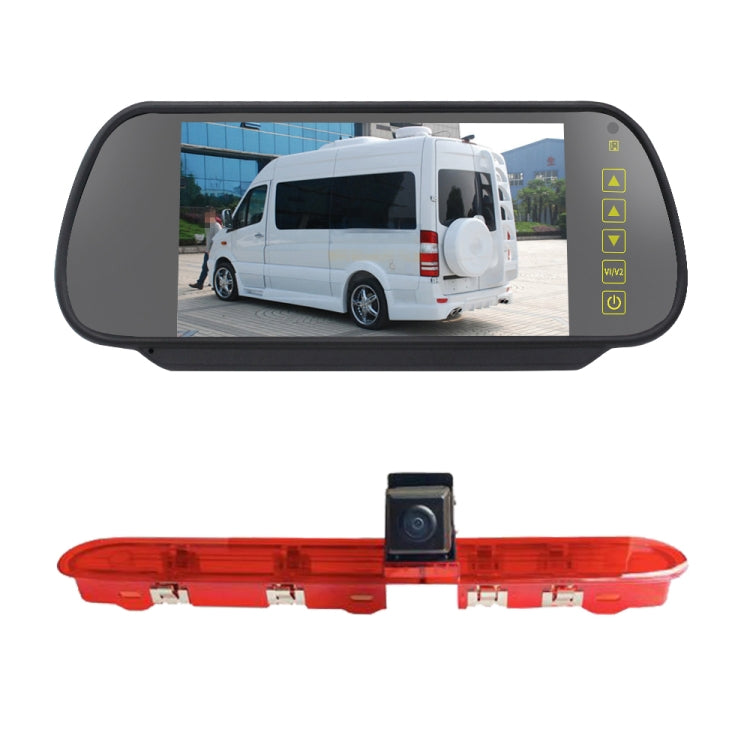 PZ471 Car Waterproof 170 Degree Brake Light View Camera + 7 inch Rearview Monitor for Citroen / Peugeot / Toyota - Rear View Cameras by PMC TechLife | Online Shopping South Africa | PMC TechLife | Buy Now Pay Later Mobicred