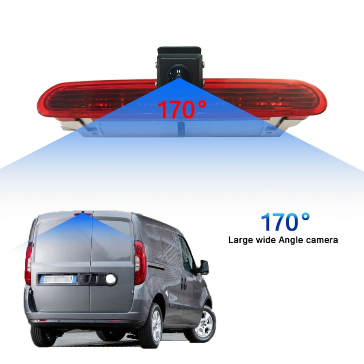 PZ472 Car Waterproof 170 Degree Brake Light View Camera + 7 inch Rearview Monitor for Fiat / Opel - Rear View Cameras by PMC TechLife | Online Shopping South Africa | PMC TechLife | Buy Now Pay Later Mobicred
