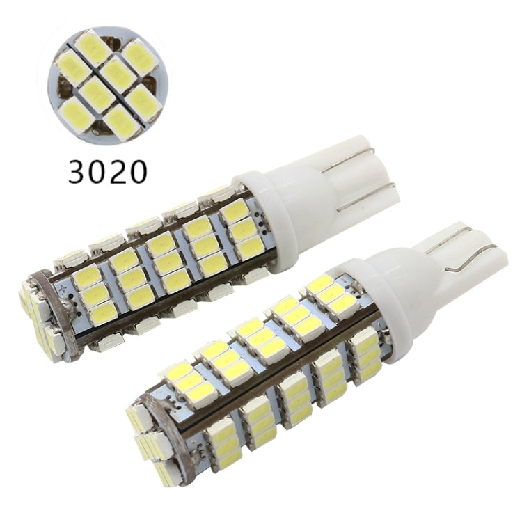 10 PCS T10 DC12V / 1.5W / 6500K / 75LM Car Clearance Lights Reading Lamp with 68LEDs SMD-3020 Lamp Beads - Brake Lights by PMC TechLife | Online Shopping South Africa | PMC TechLife | Buy Now Pay Later Mobicred
