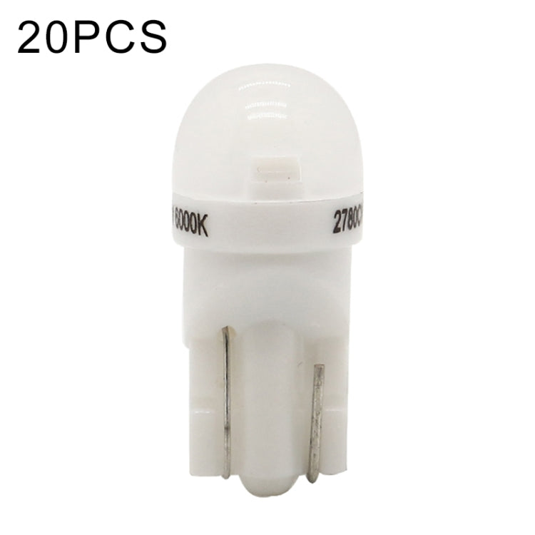 20 PCS T10 DC12V / 0.25W / 6500K / 20LM Car Round Head Plug-in Bubble Reading Light with 1LEDs SMD-3030 Lamps - Clearance Lights by PMC TechLife | Online Shopping South Africa | PMC TechLife | Buy Now Pay Later Mobicred