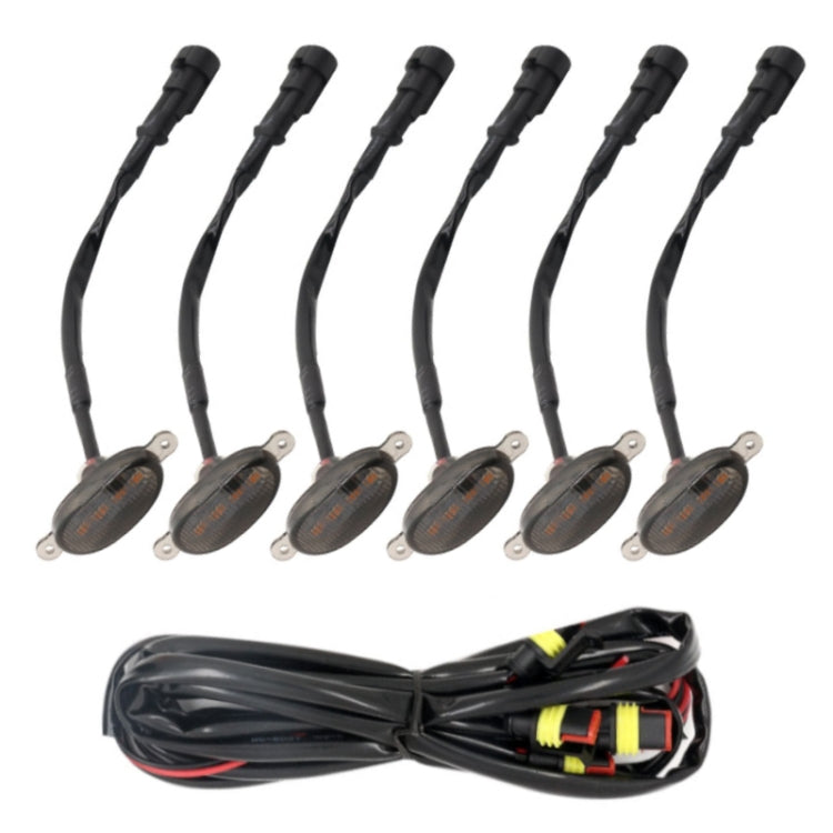 DC12V / 6W 6 in 1 Front Grille Warning Light for Ford Raptor F150 2017-2019 (Black) - Warning Lights by PMC TechLife | Online Shopping South Africa | PMC TechLife | Buy Now Pay Later Mobicred