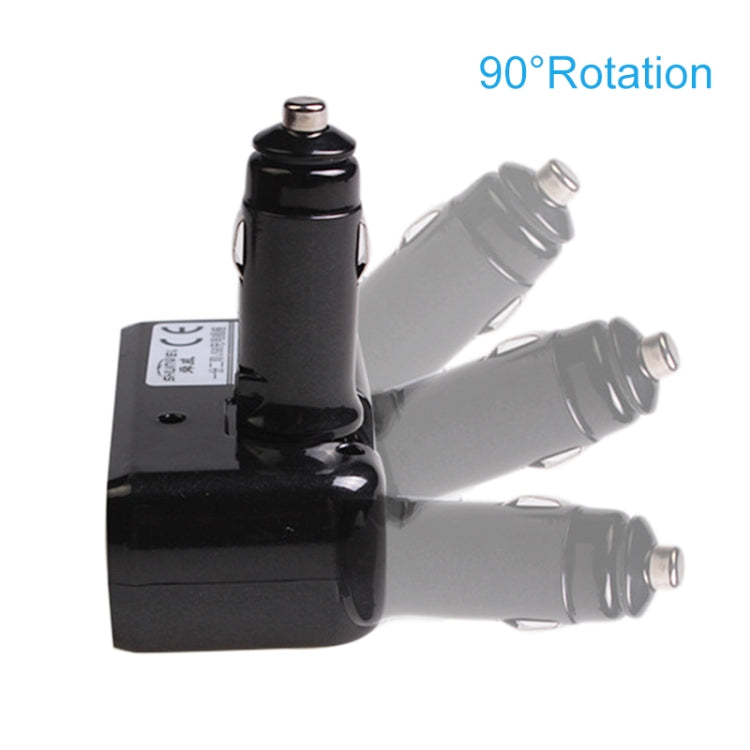 SHUNWEI SD-1918 80W 3.1A Car 2 in 1 Dual USB Charger (White) - Cigar Socket by SHUNWEI | Online Shopping South Africa | PMC TechLife | Buy Now Pay Later Mobicred