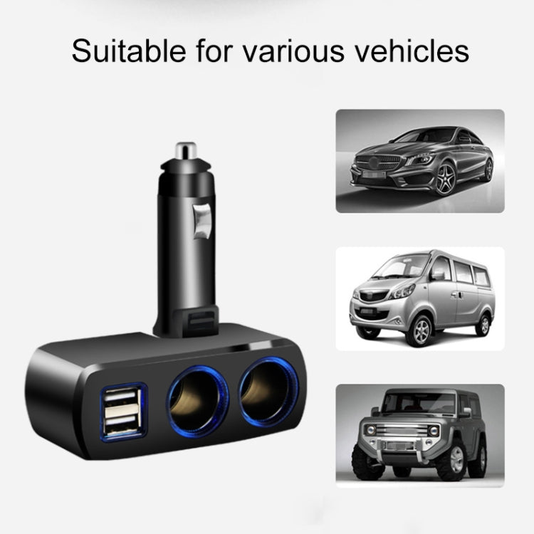 SHUNWEI SD-1918 80W 3.1A Car 2 in 1 Dual USB Charger (White) - Cigar Socket by SHUNWEI | Online Shopping South Africa | PMC TechLife | Buy Now Pay Later Mobicred