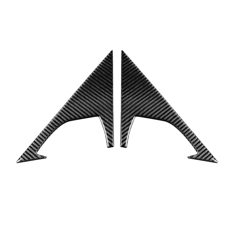 2 PCS Car Carbon Fiber Front Triangle Decorative Sticker for Infiniti FX 2009-2013/QX70 2014-, Left and Right Drive Universal - Decorative Strip by PMC TechLife | Online Shopping South Africa | PMC TechLife | Buy Now Pay Later Mobicred