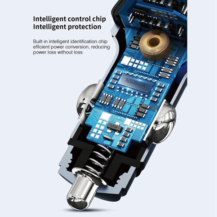 C14 Multifunctional Car Dual QC3.0+PD18W USB Charger Bluetooth FM Transmitter with Atmosphere Light - Bluetooth Car Kits by PMC TechLife | Online Shopping South Africa | PMC TechLife | Buy Now Pay Later Mobicred