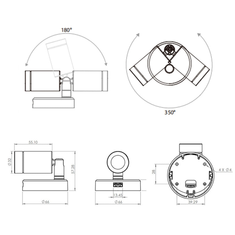 RV 10-30V Multi-functional Reading Light with Touch Switch, Style: Straight Hose - Instrument Lights by PMC TechLife | Online Shopping South Africa | PMC TechLife | Buy Now Pay Later Mobicred