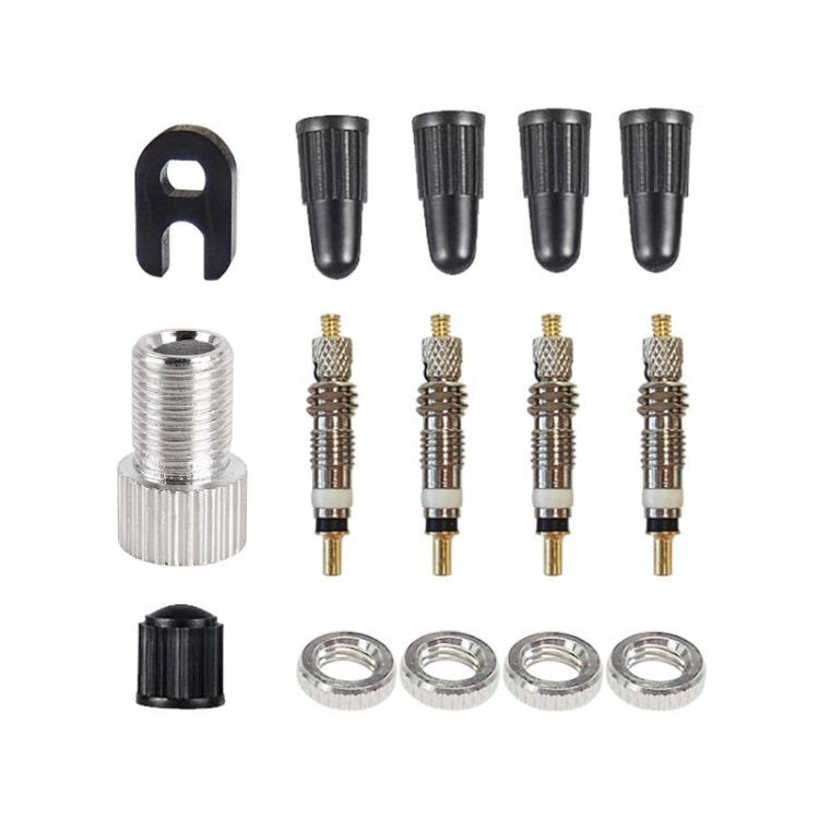 15pcs / Set B French Valve Core Adapter Set - Tire Valve Caps by PMC TechLife | Online Shopping South Africa | PMC TechLife | Buy Now Pay Later Mobicred