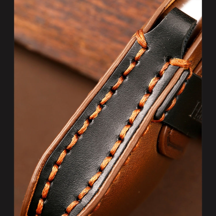 Hallmo Car Cowhide Leather Key Protective Cover Key Case for New Mercedes-Benz E300L(Brown) - free shipping - PMC TechLife - Order now!