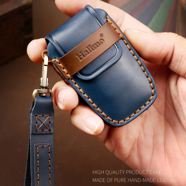 Hallmo Car Cowhide Leather Key Protective Cover Key Case for Toyota Corolla 2018 3-button(Brown) - free shipping - PMC TechLife - Order now!