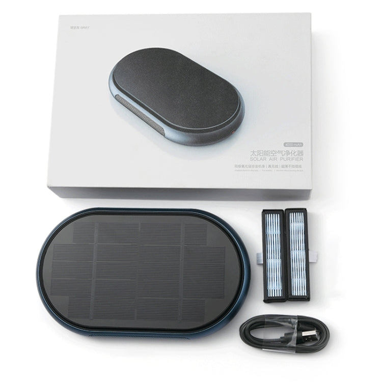 Car Wireless Negative Ion Solar Air Purifier(Blue) - Air Purifier by PMC TechLife | Online Shopping South Africa | PMC TechLife | Buy Now Pay Later Mobicred