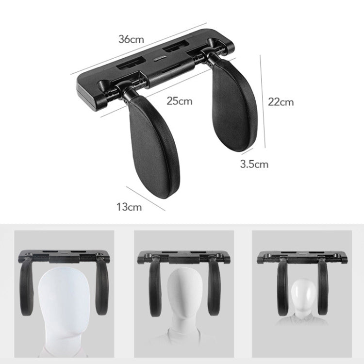 A02 Adjustable Car Auto U-shaped Memory Foam Neck Rest Cushion Seat Pillow(Black) - Seat Accessories by PMC TechLife | Online Shopping South Africa | PMC TechLife | Buy Now Pay Later Mobicred