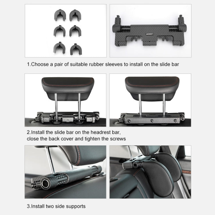 A03 Adjustable Car Auto U-shaped Memory Foam Neck Rest Cushion Seat Pillow (Black) - Seat Accessories by PMC TechLife | Online Shopping South Africa | PMC TechLife | Buy Now Pay Later Mobicred